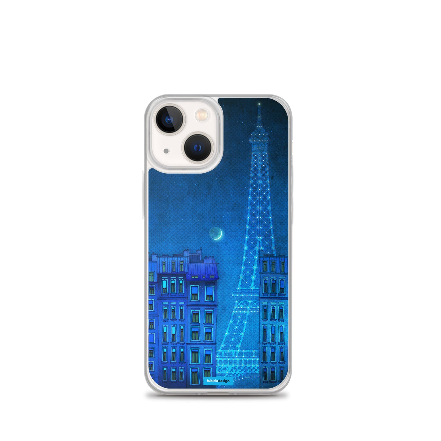 The lights of the Eiffel tower - Illustrated iPhone Case