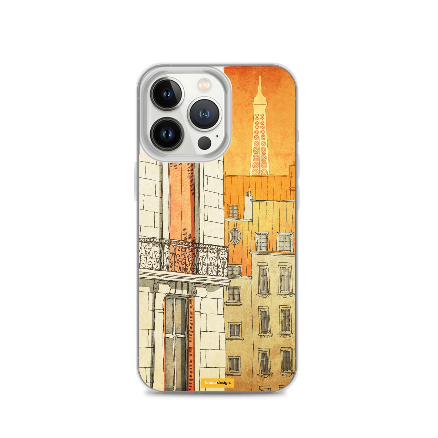 Paris windows - Illustrated iPhone Case