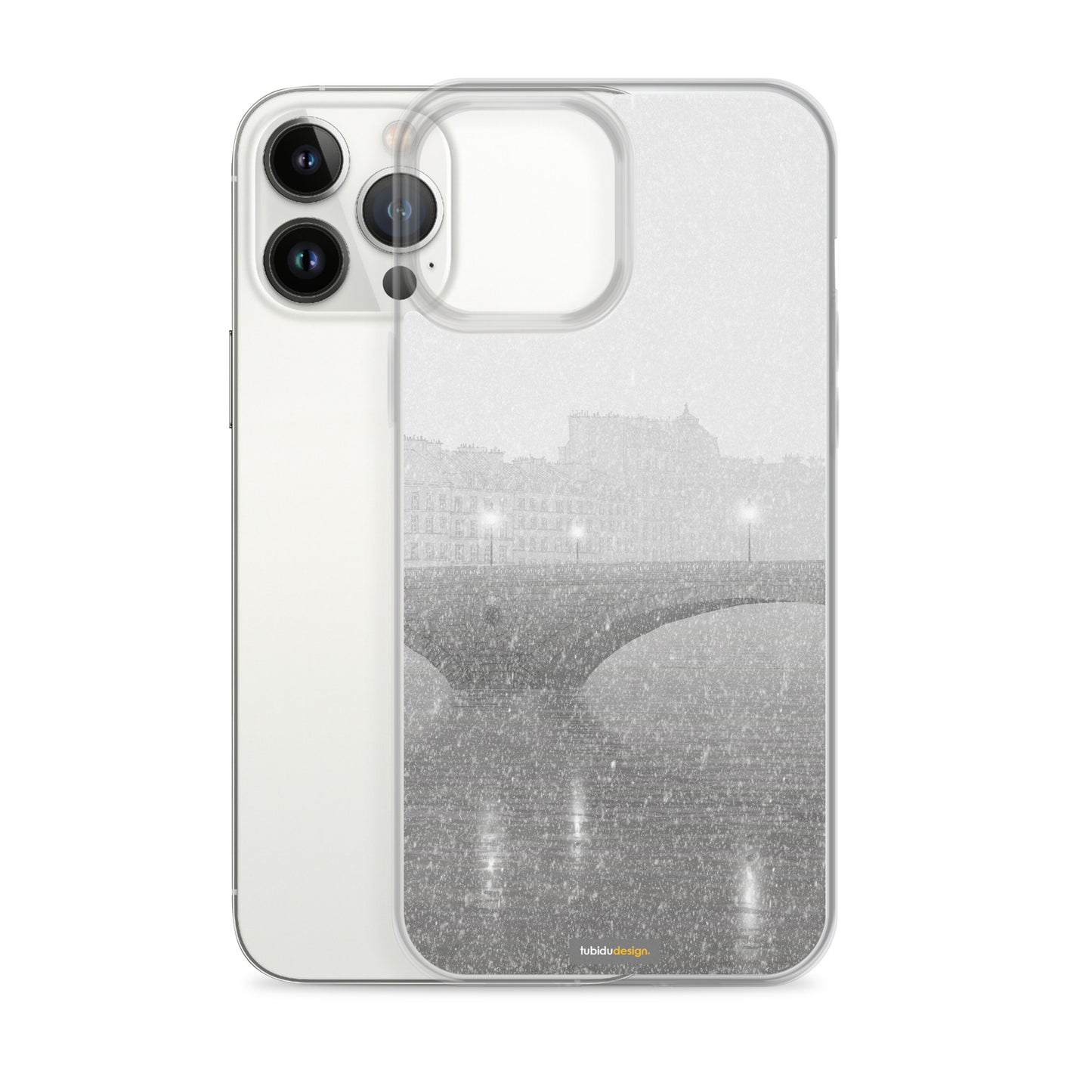 Ile Saint Louis (grey) - Illustrated iPhone Case