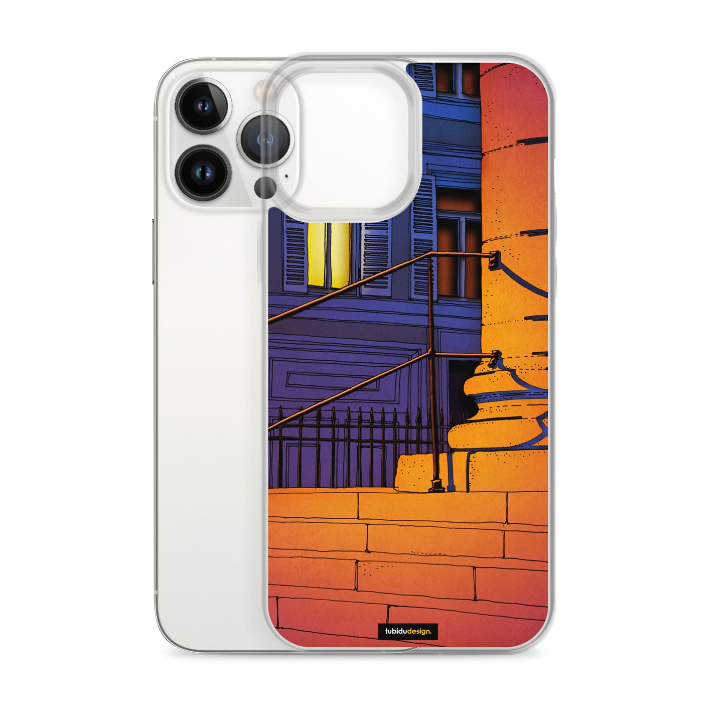 Midnight visitor - Illustrated iPhone Case