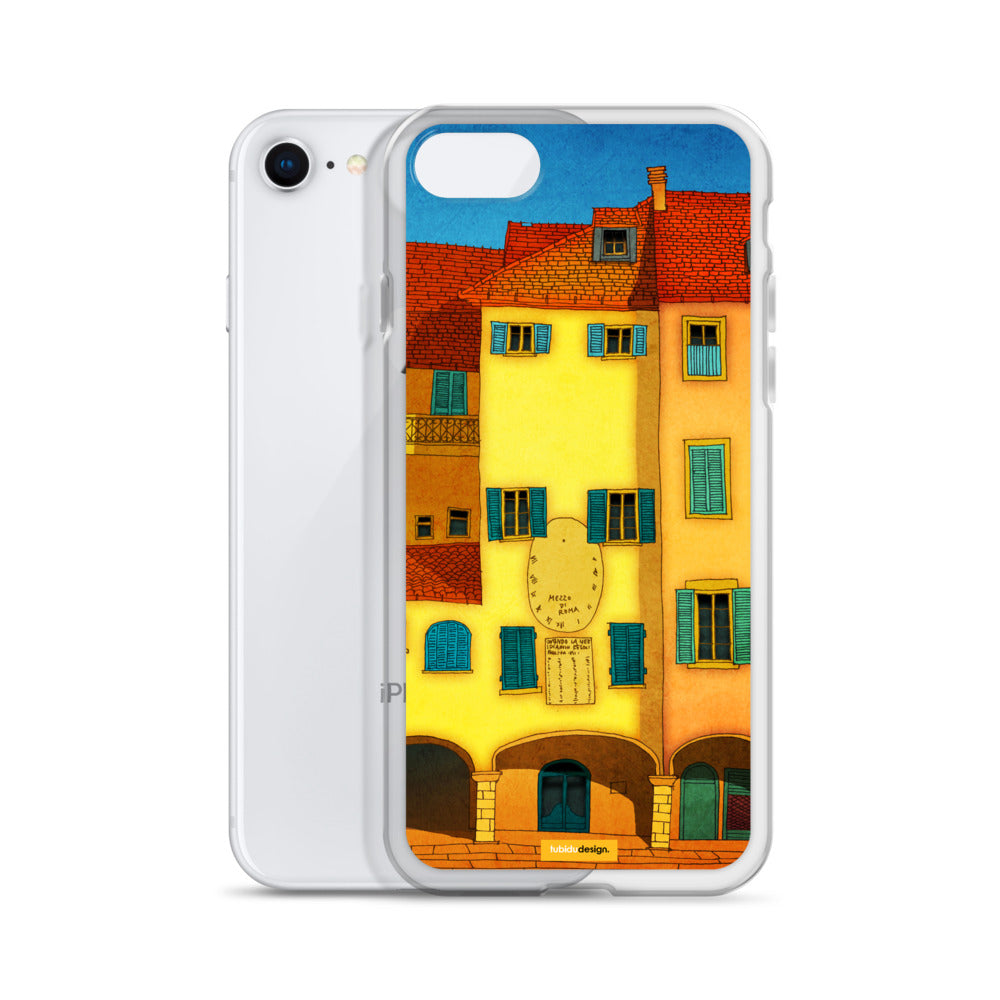 Italian facade (yellow) - Illustrated iPhone Case