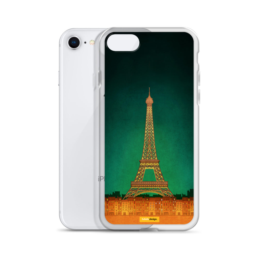 Paris by night - Illustrated iPhone Case