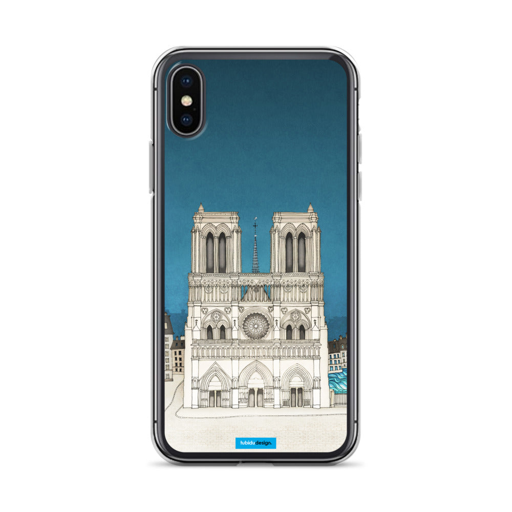 Paris Notre Dame - Illustrated iPhone Case
