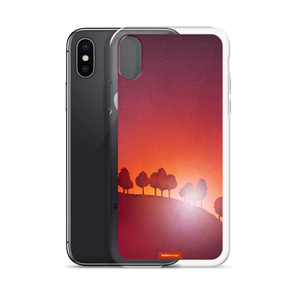 First streak of dawn (red) - Illustrated iPhone Case