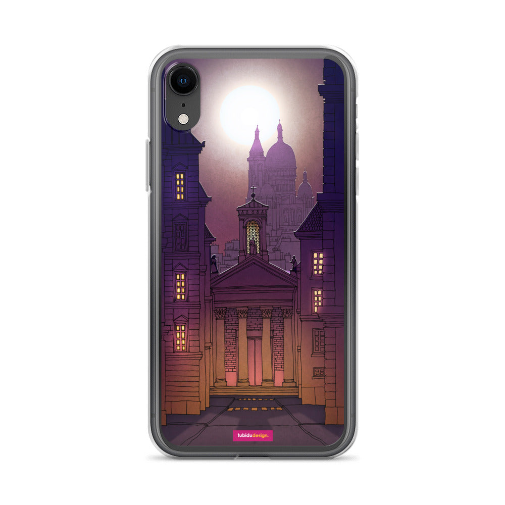 Sacre Coeur (deep purple) - Illustrated iPhone Case