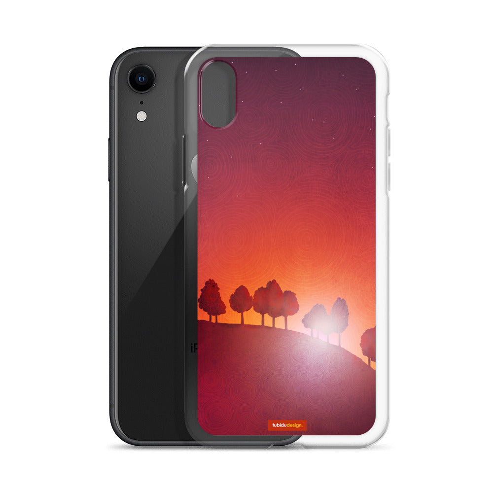 First streak of dawn (red) - Illustrated iPhone Case