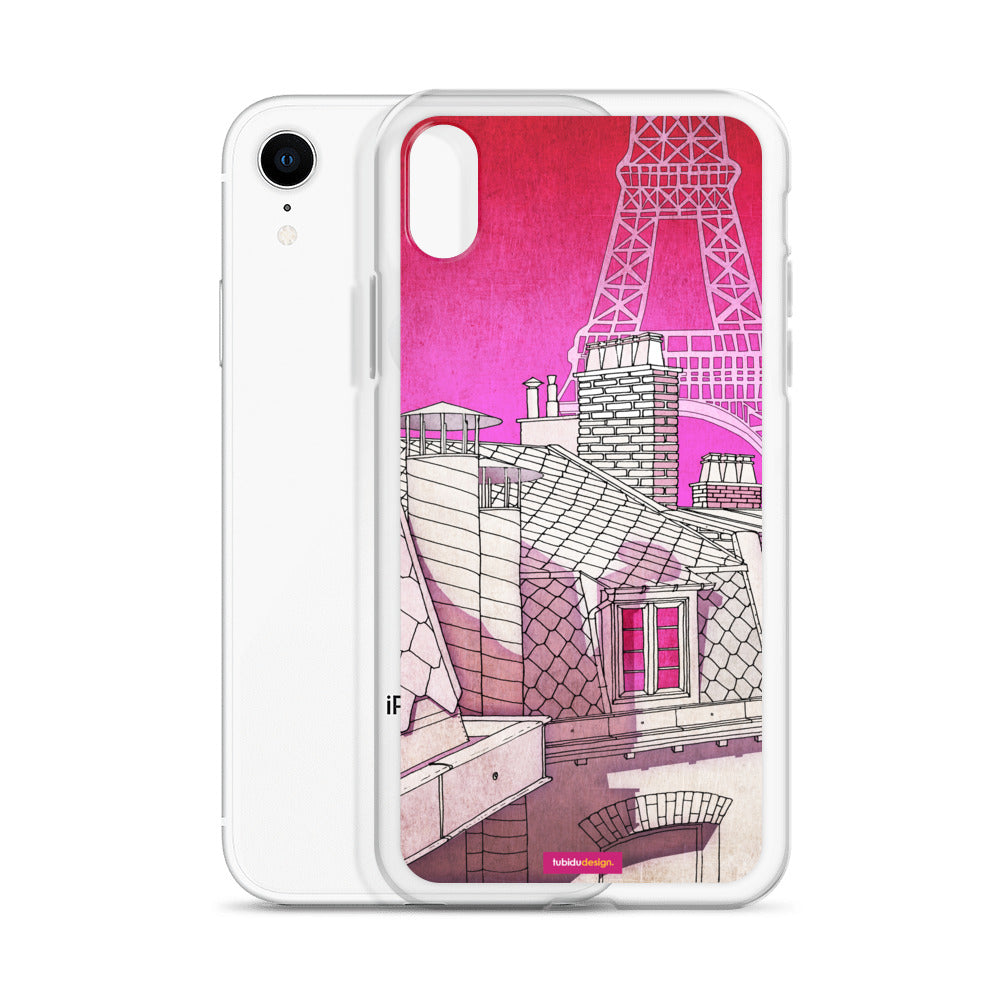 Paris rooftops - Illustrated iPhone Case