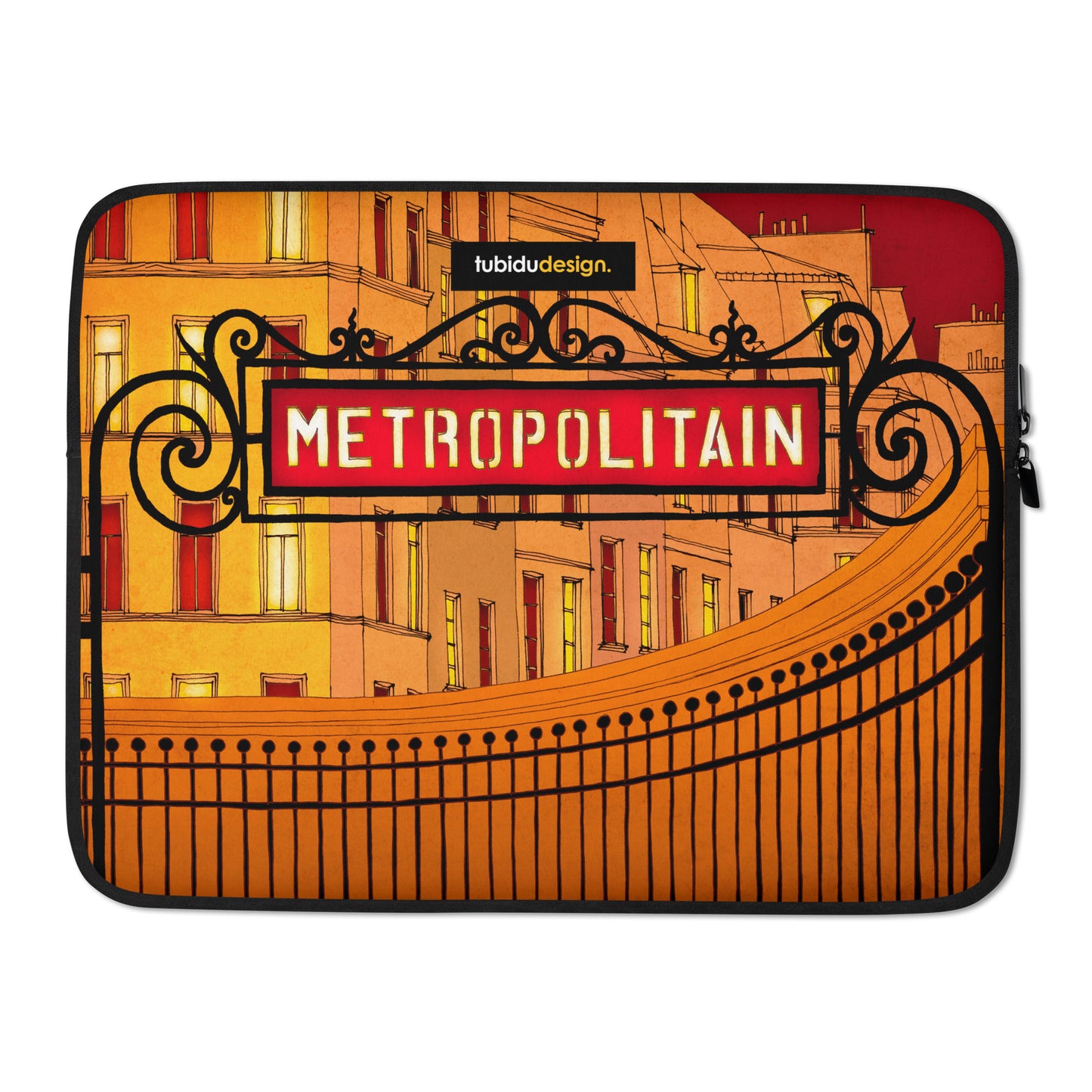 Metropolitain - Illustrated Laptop Sleeve