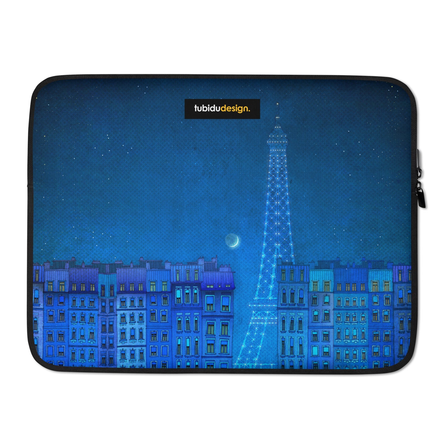 The lights of the Eiffel tower - Illustrated Laptop Sleeve
