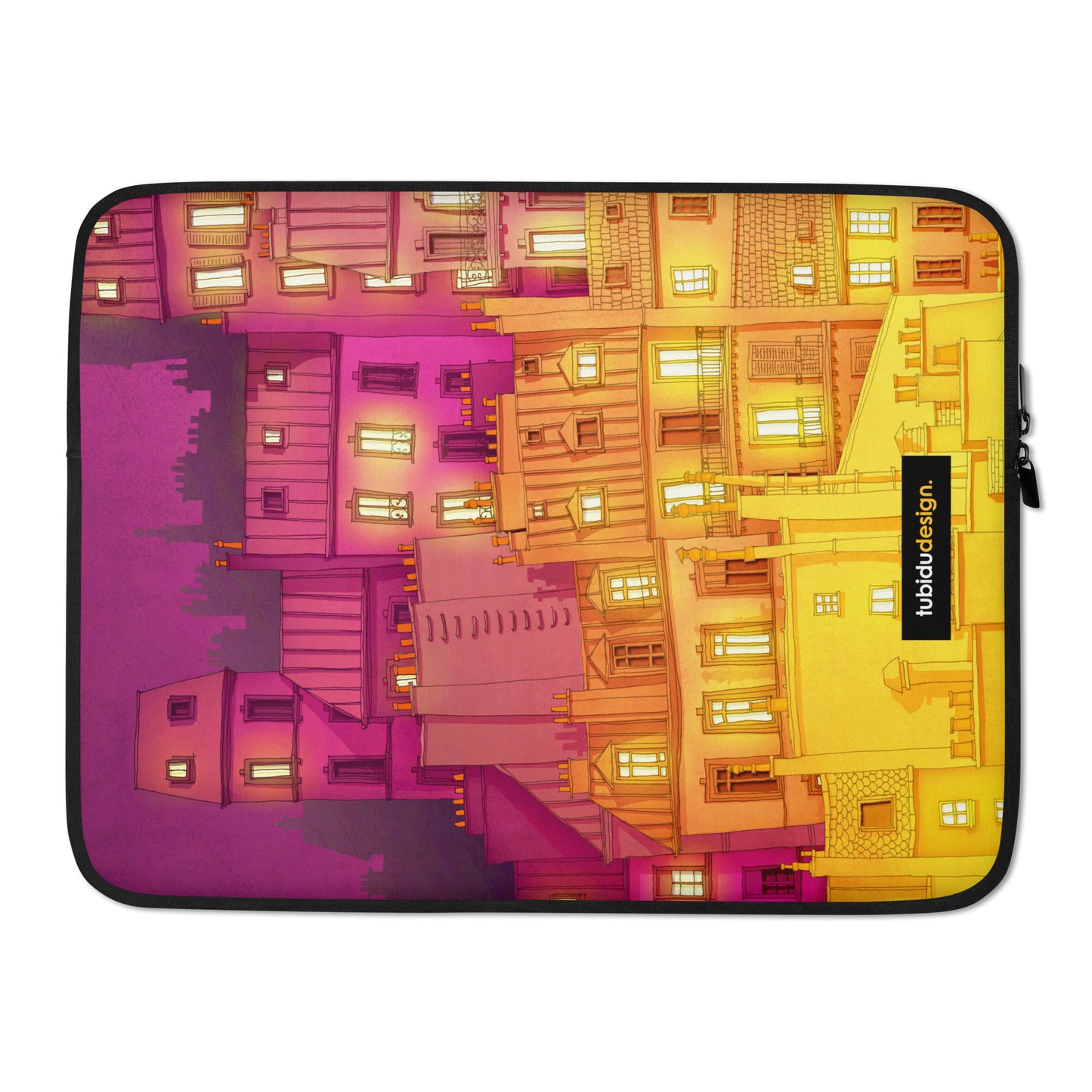 Montmartre at night - Illustrated Laptop Sleeve
