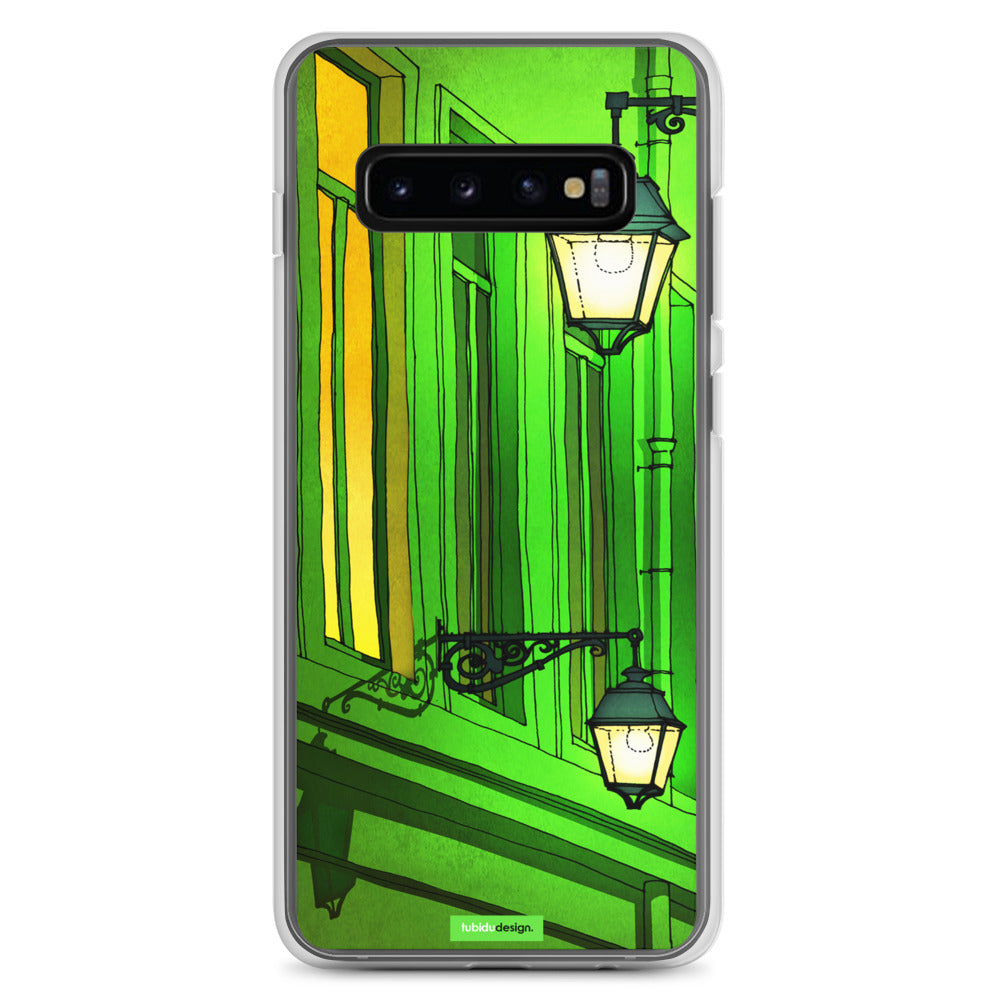 Quai St Michel (green) - Illustrated Samsung Phone Case