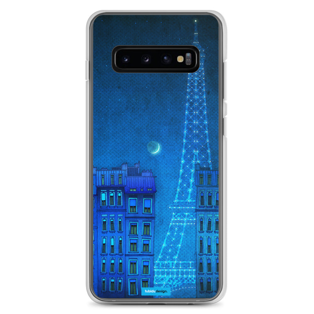 The lights of the Eiffel tower - Illustrated Samsung Phone Case