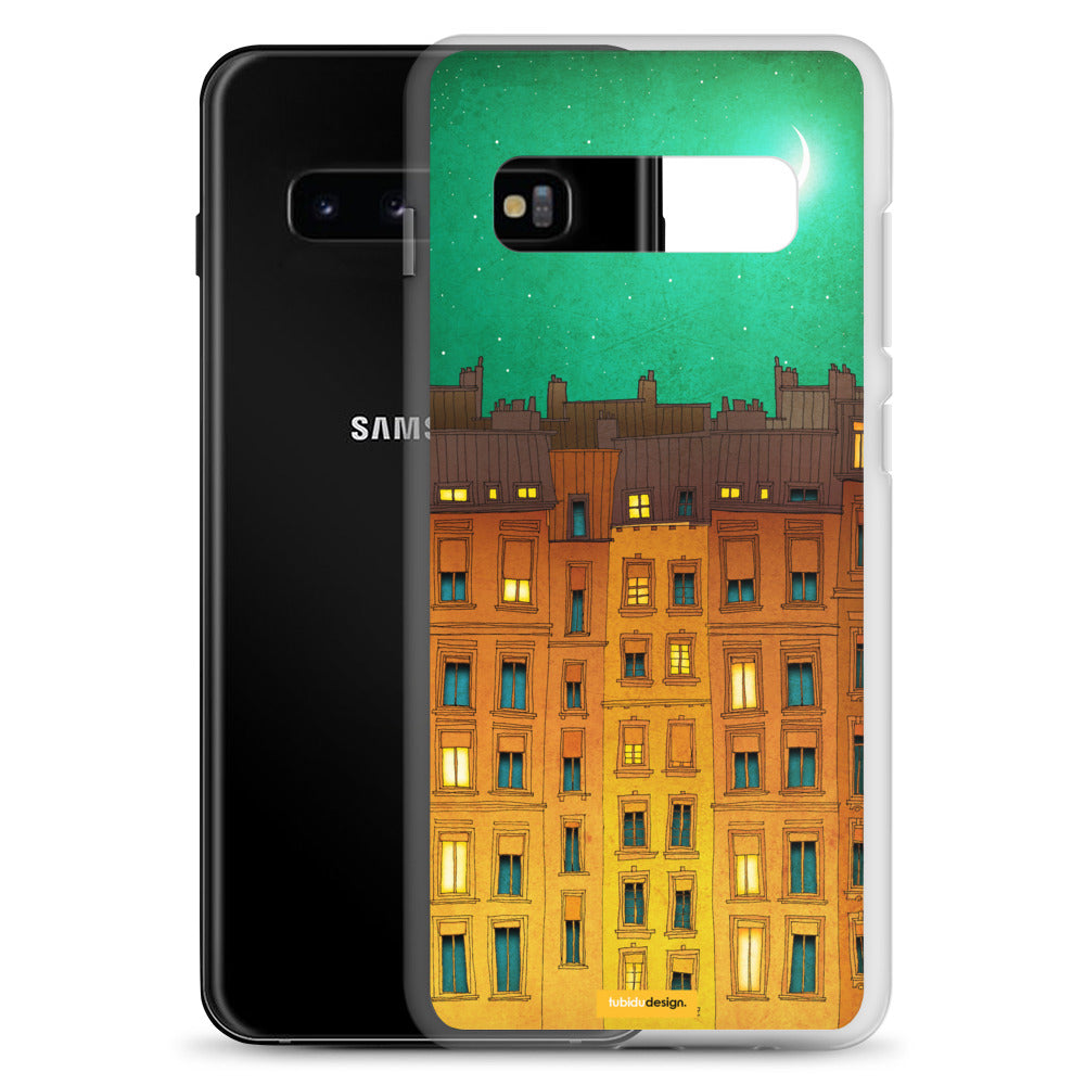 Midnight in Paris - Illustrated Samsung Phone Case
