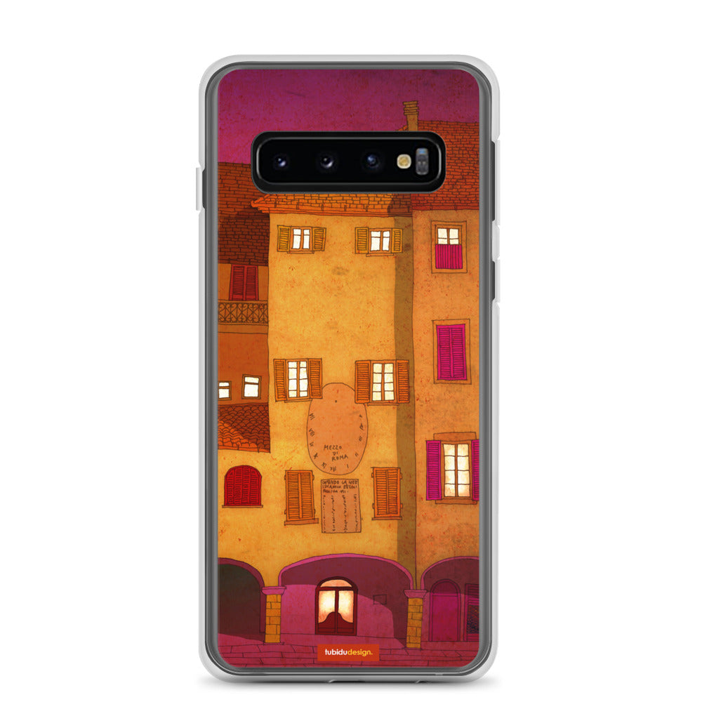 Italian facade (red) - Illustrated Samsung Phone Case