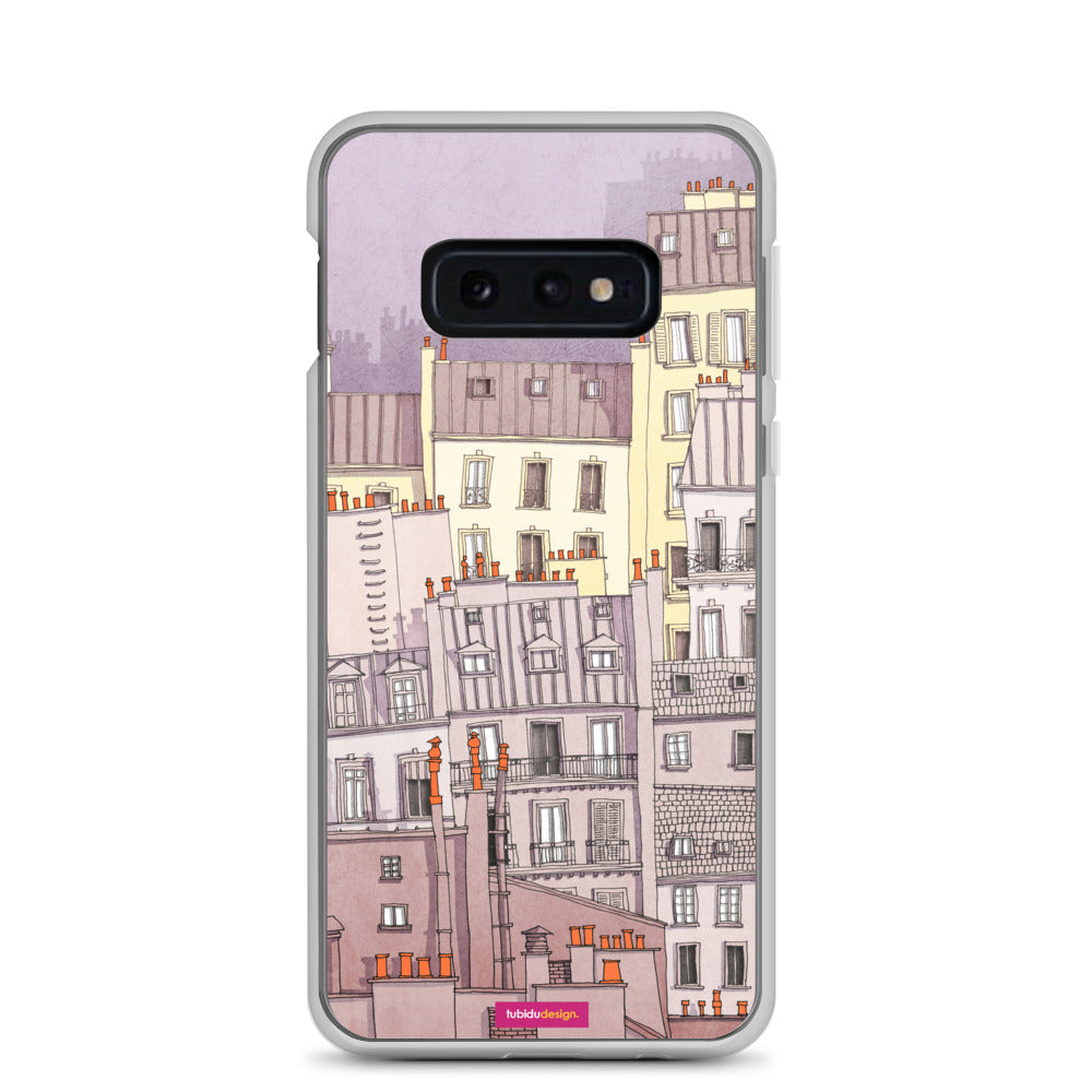 Paris Montmartre (purple) - Illustrated Samsung Phone Case