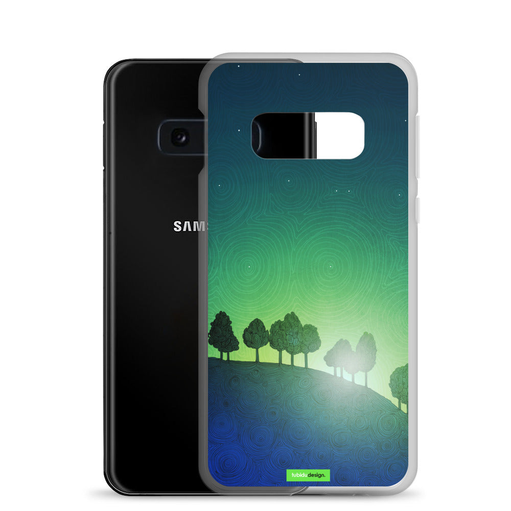 First streak of dawn (green) - Illustrated Samsung Phone Case