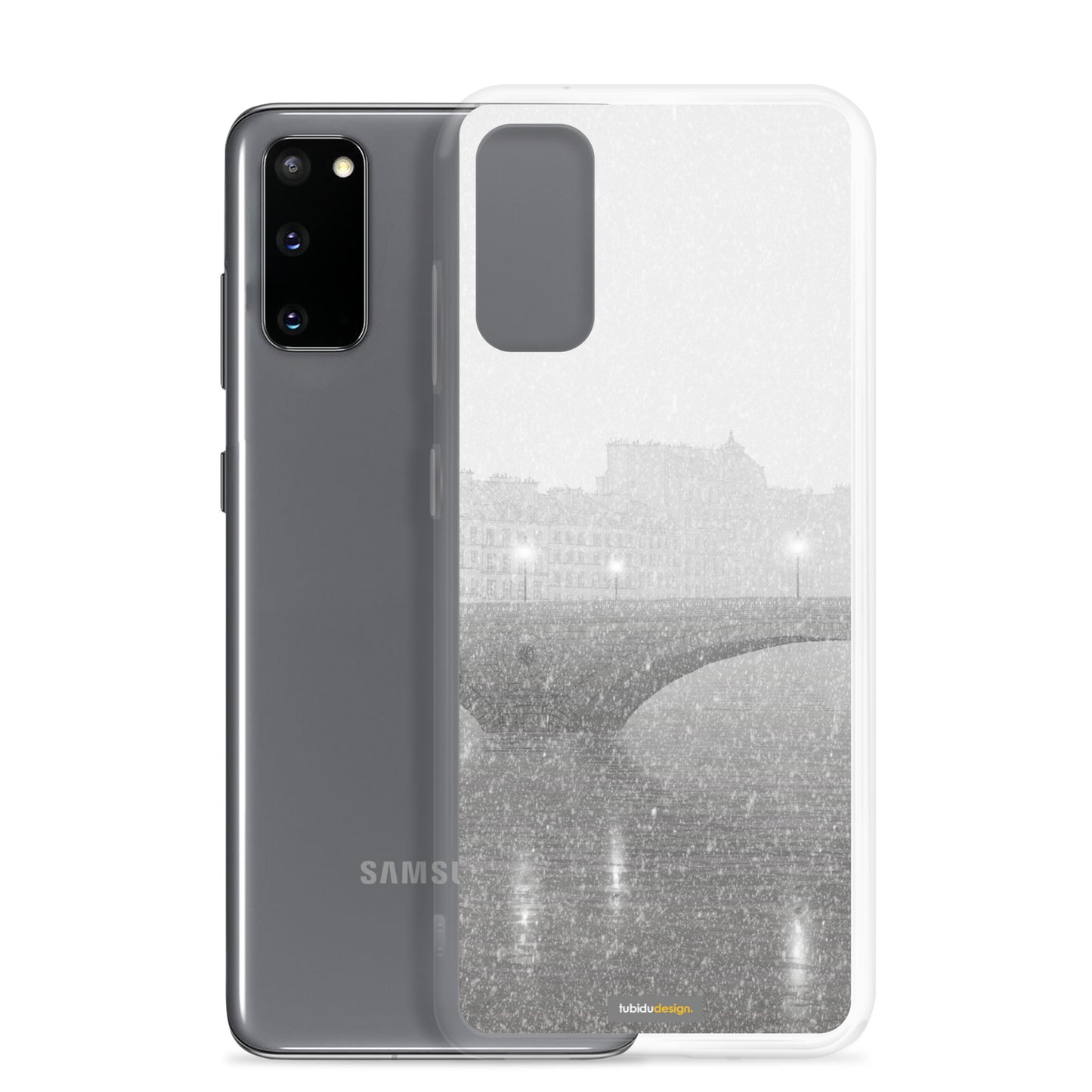 Ile Saint Louis (grey) - Illustrated Samsung Phone Case