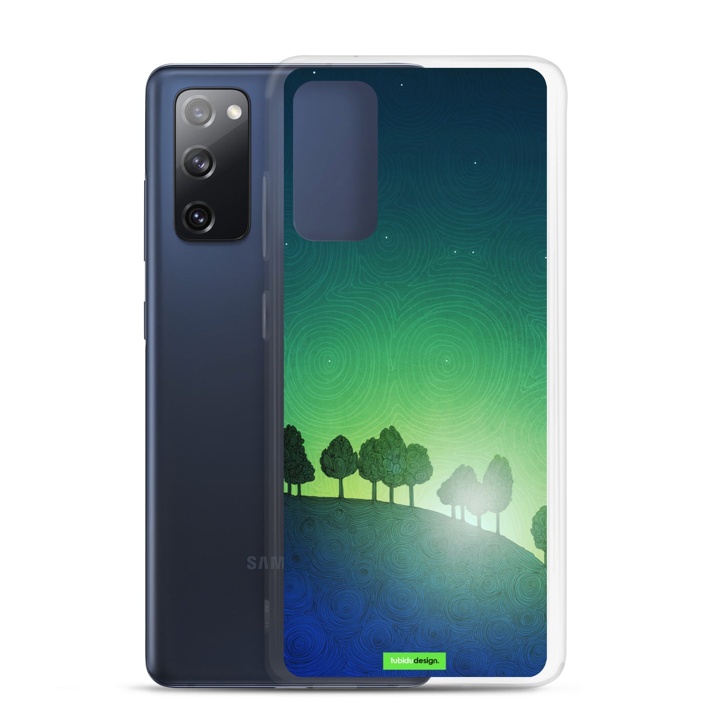 First streak of dawn (green) - Illustrated Samsung Phone Case