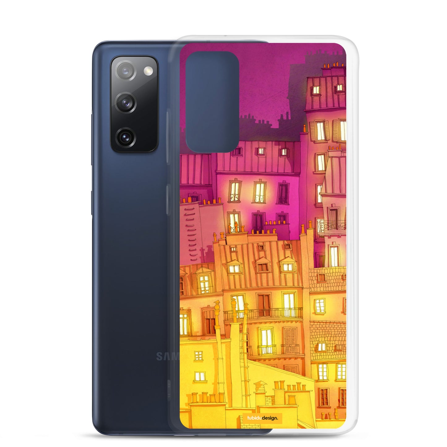 Montmartre at night - Illustrated Samsung Phone Case
