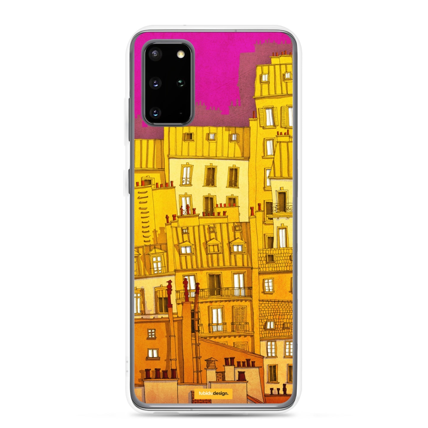 Paris Montmartre (colored version) - Illustrated Samsung Phone Case