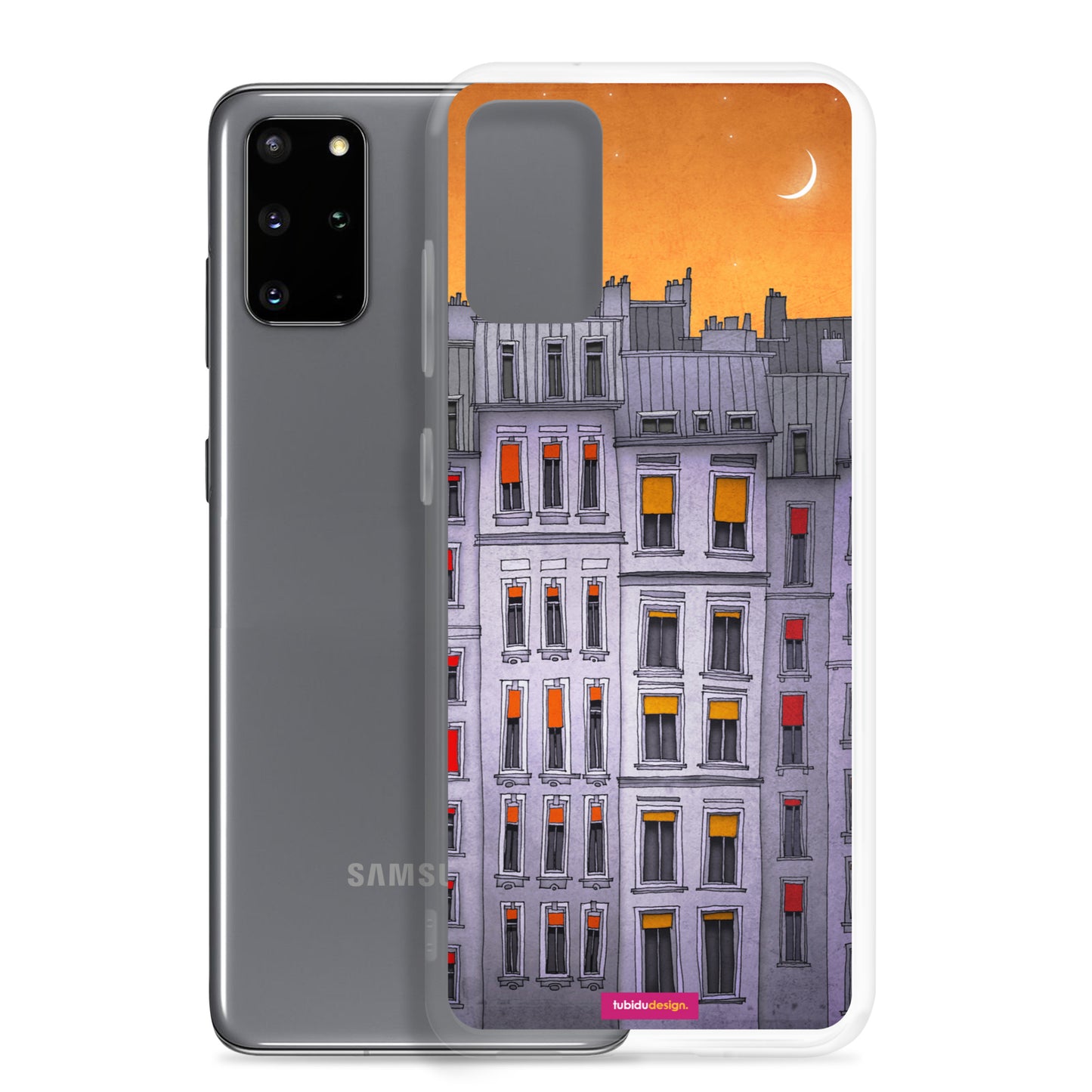 Sleepy houses - Illustrated Samsung Phone Case