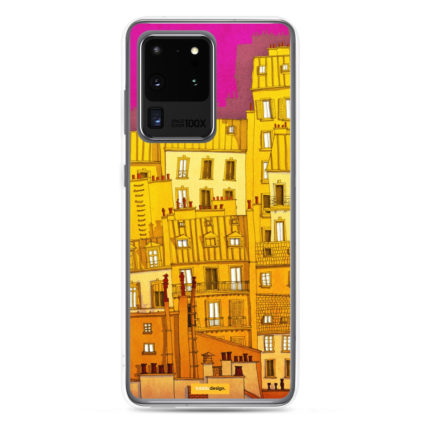 Paris Montmartre (colored version) - Illustrated Samsung Phone Case