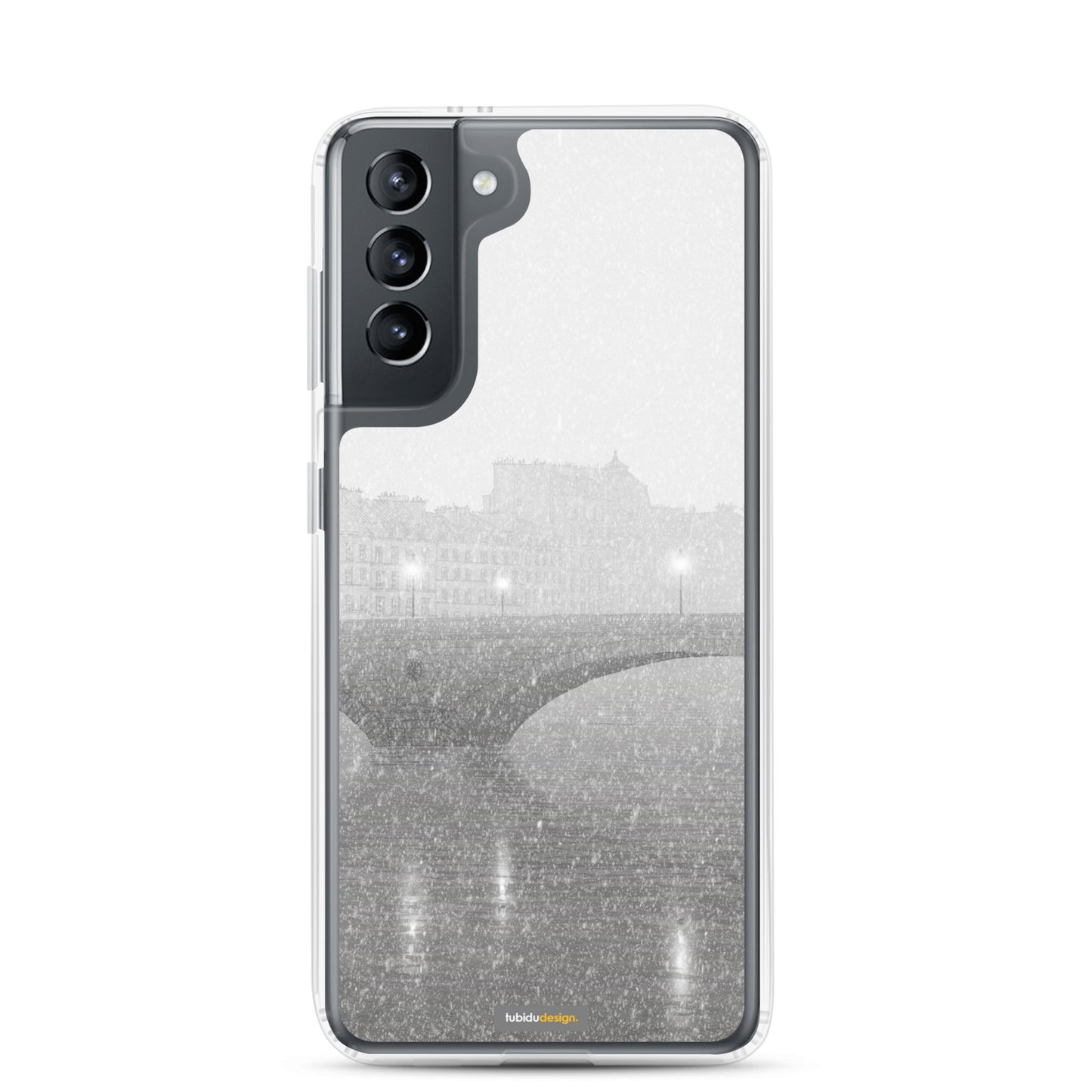 Ile Saint Louis (grey) - Illustrated Samsung Phone Case