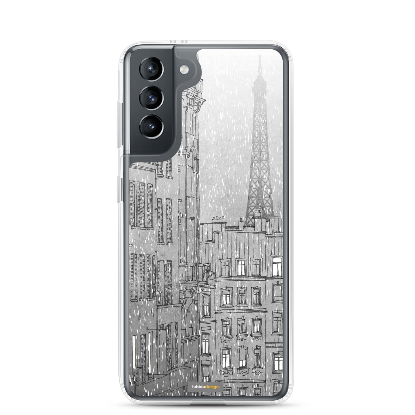 Paris in winter - Illustrated Samsung Phone Case