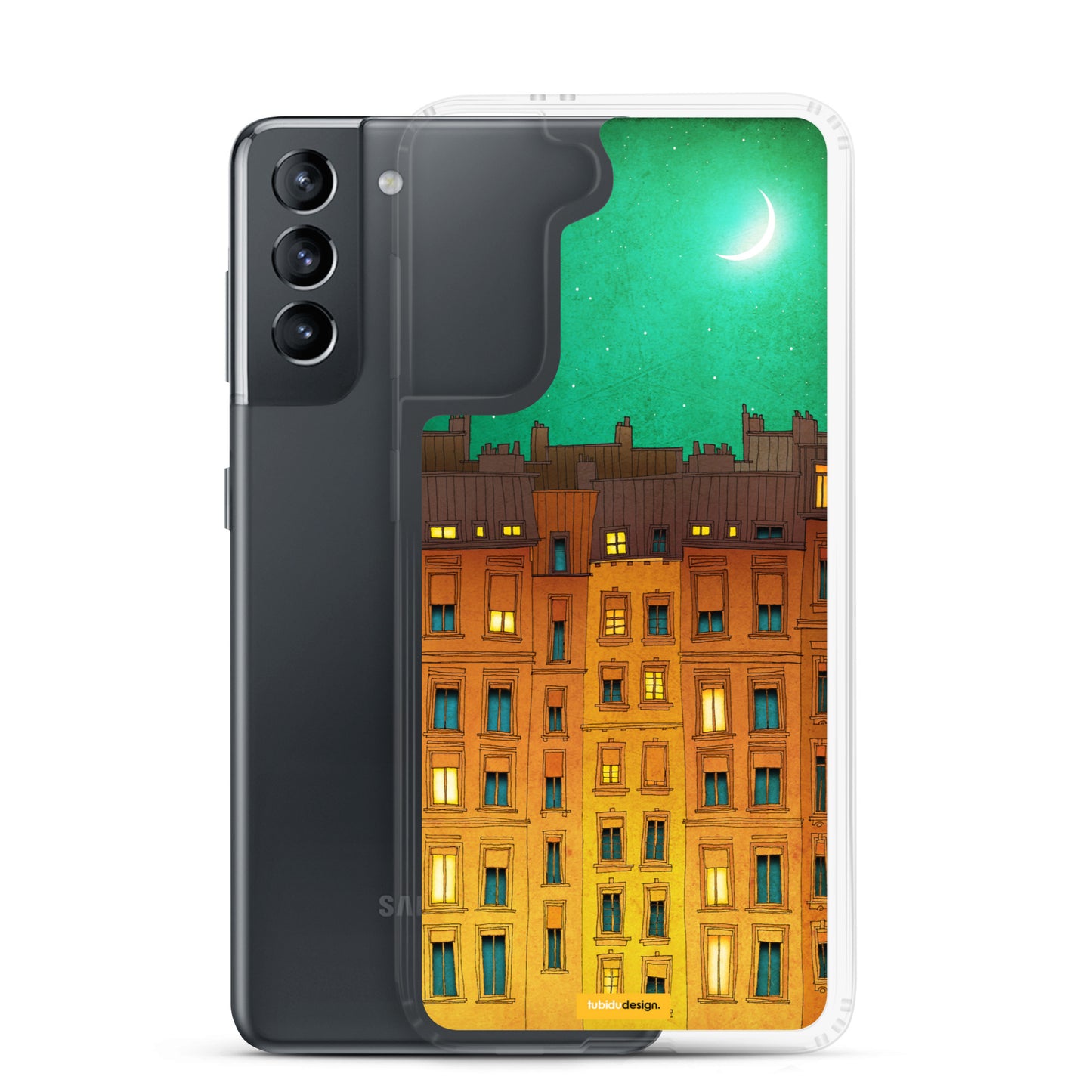 Midnight in Paris - Illustrated Samsung Phone Case
