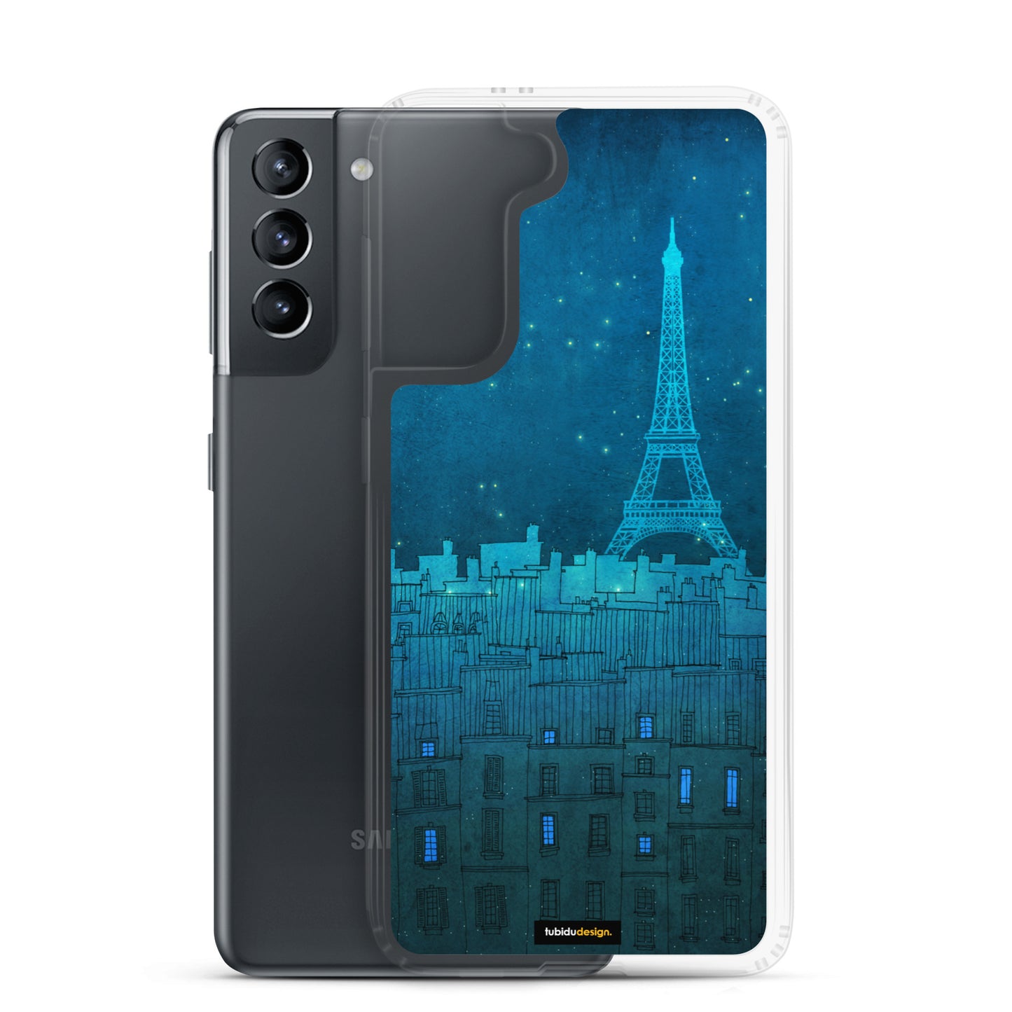 The Eiffel tower in Paris - Illustrated Samsung Phone Case