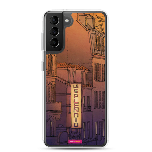 Good morning Paris (light purple) - Illustrated Samsung Phone Case