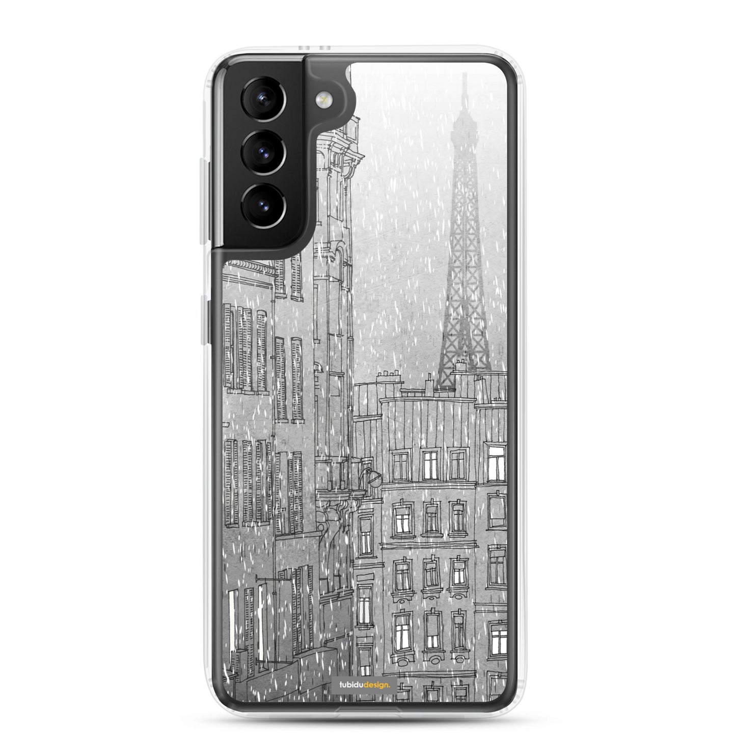 Paris in winter - Illustrated Samsung Phone Case