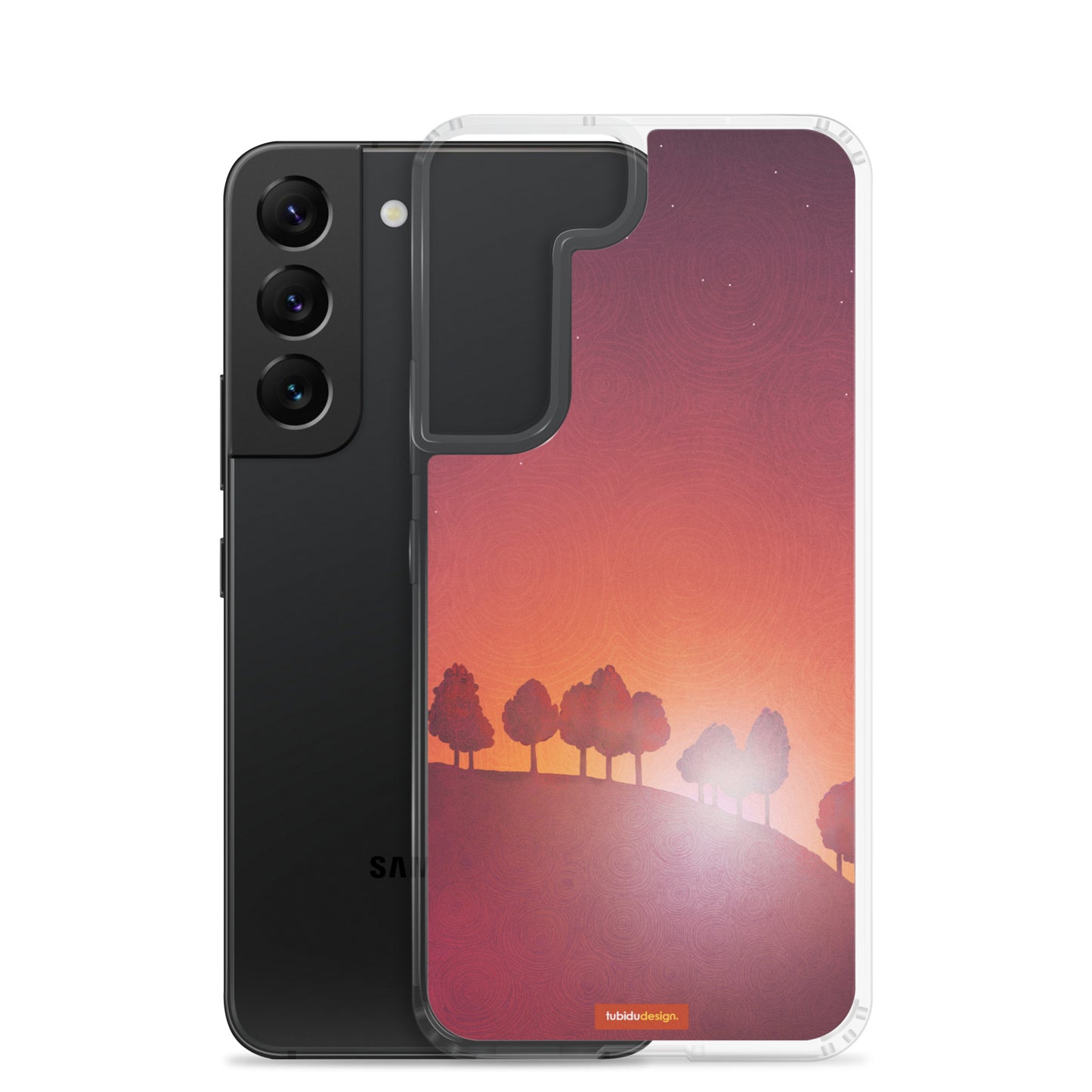 First streak of dawn (red) - Illustrated Samsung Phone Case