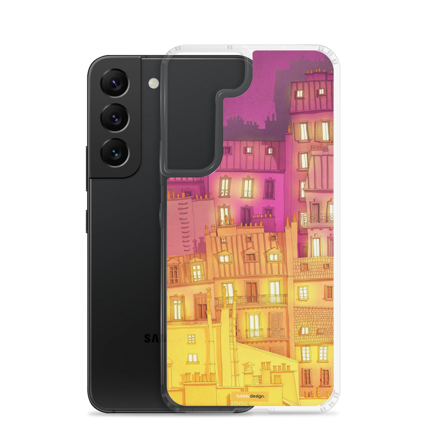 Montmartre at night - Illustrated Samsung Phone Case