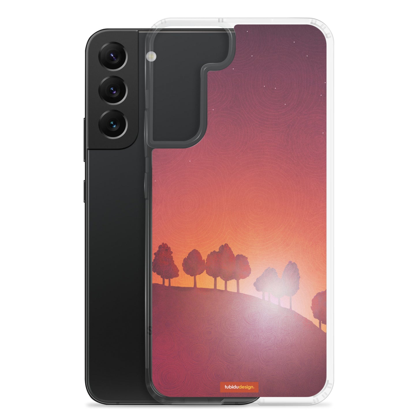 First streak of dawn (red) - Illustrated Samsung Phone Case