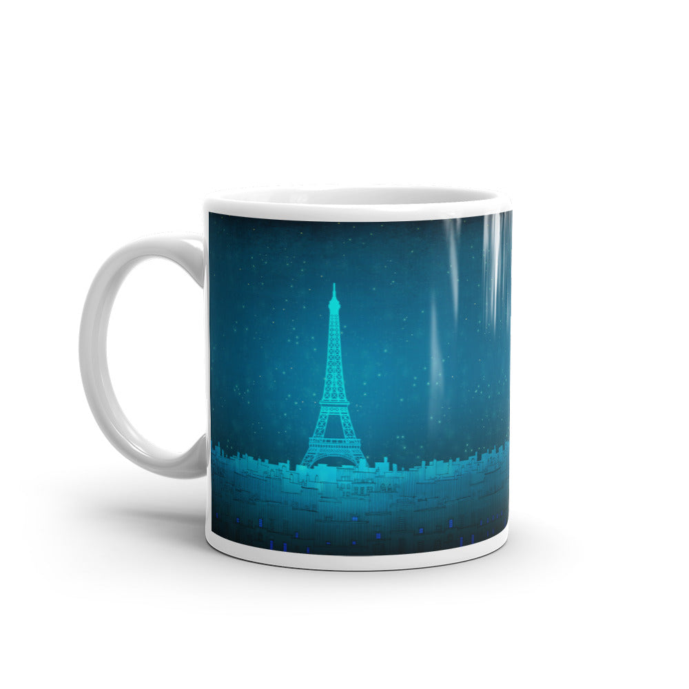 The Eiffel tower in Paris - Illustrated Mug No.11